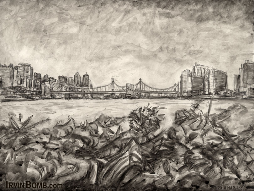 Queensboro Bridge NYC. (Plein-Air)